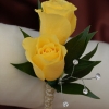 Yellow Sweetheart Rose Boutonniere - Gold