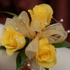 Yellow Sweetheart Rose Cosage - Gold